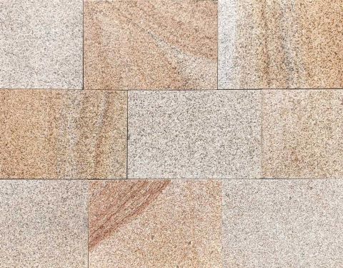 Terrassenplatten Granit gelb 60x40x3 cm (Granit G682)